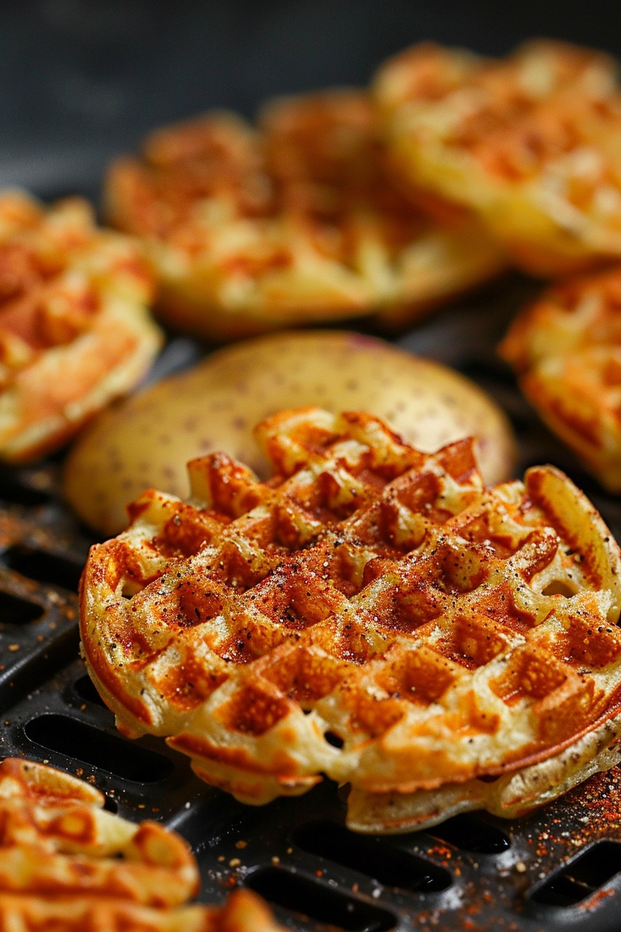 Air Fryer Waffle Fries Recipe