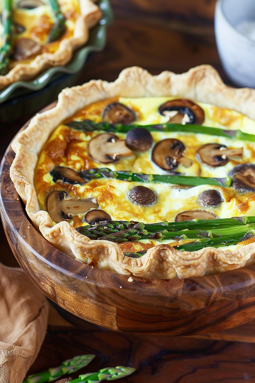 Asparagus And Mushroom Quiche Recipe