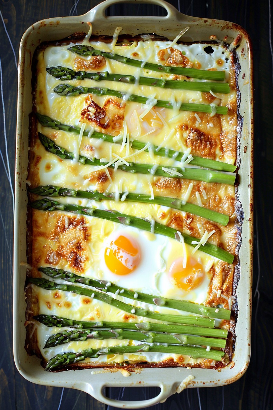 Baked Eggs And Asparagus Recipe