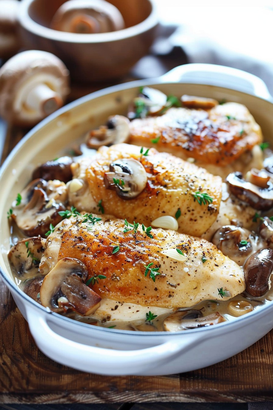 Chicken In Creamy Mushroom Sauce Recipe
