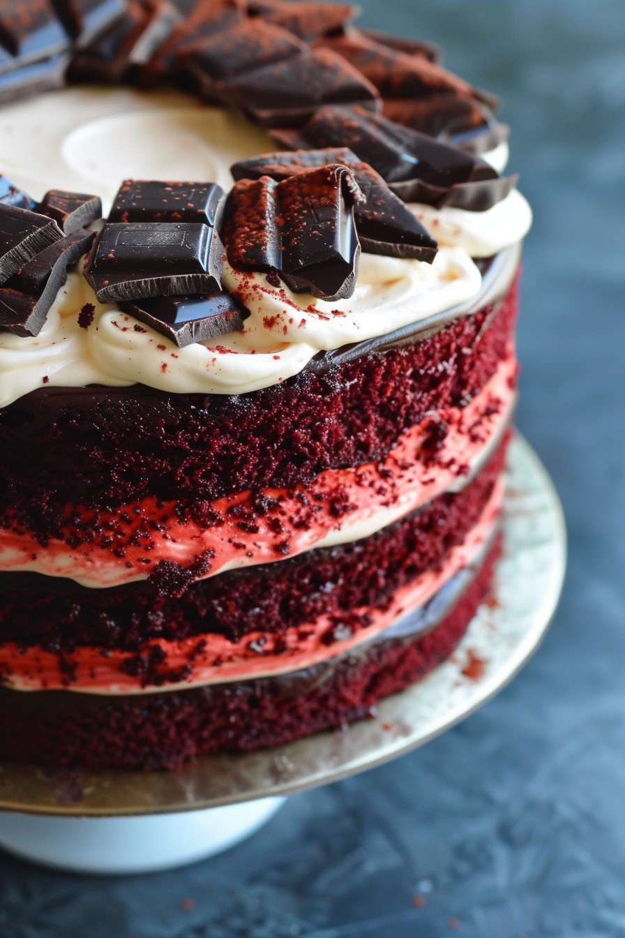 Chocolate And Red Velvet Cake Recipe