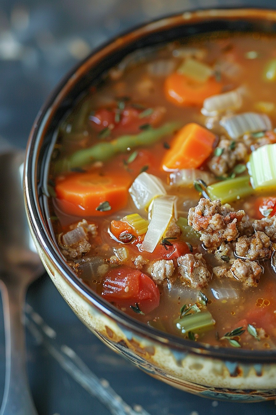 Ground Beef Vegetable Soup Recipe