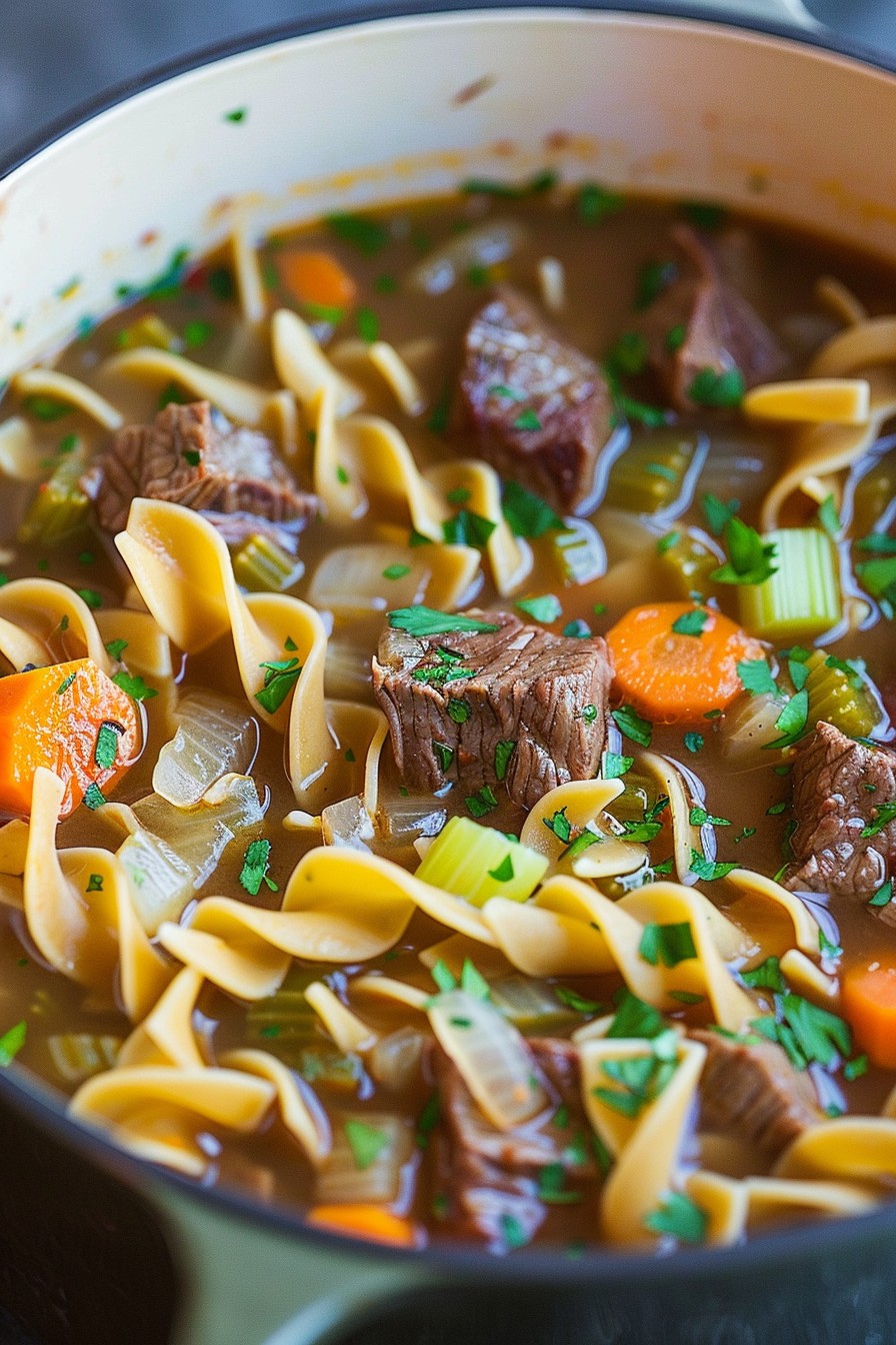 Old Fashioned Beef Noodle Soup Recipe