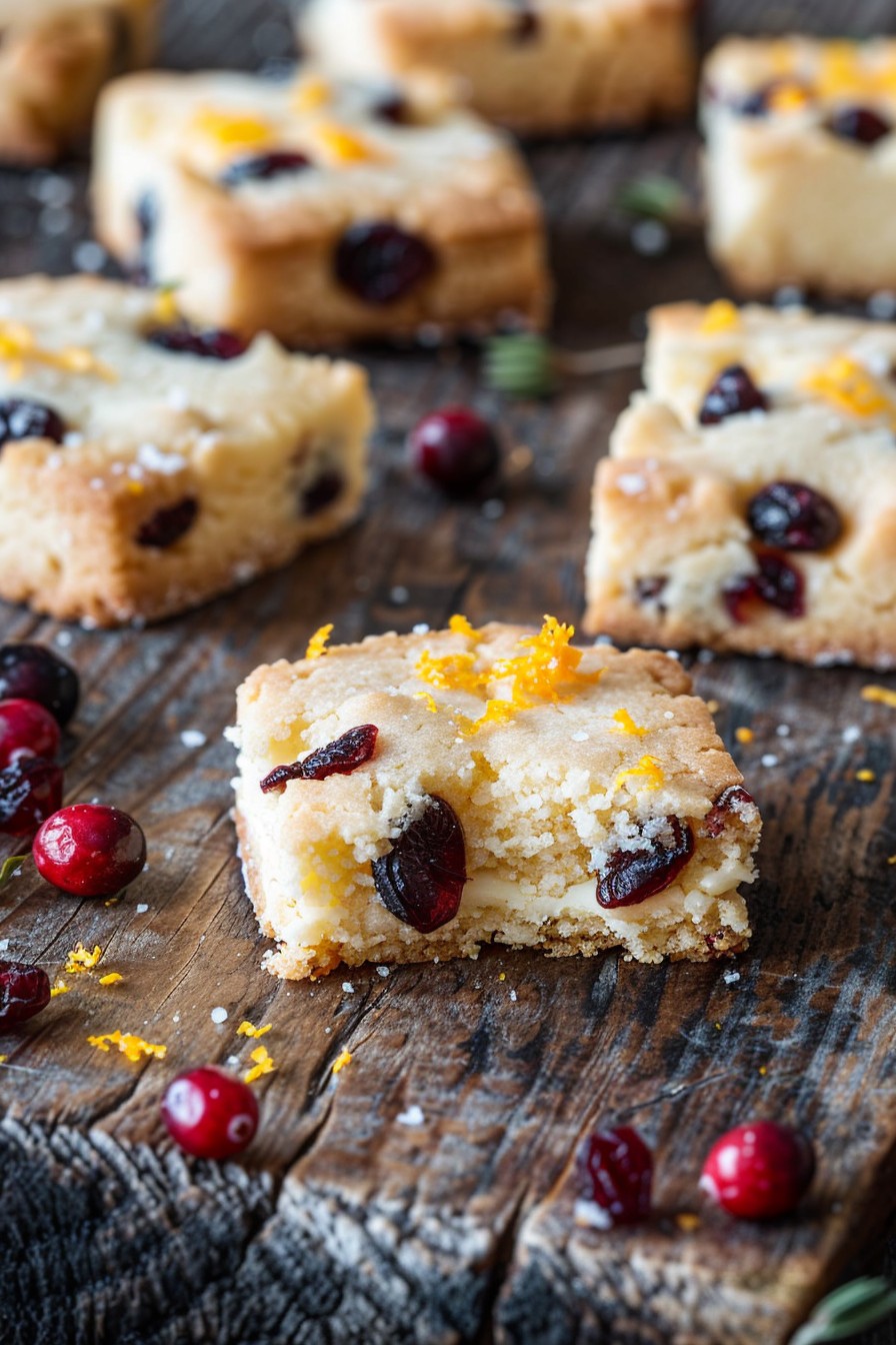 Orange Cranberry Shortbread Cookie Recipe