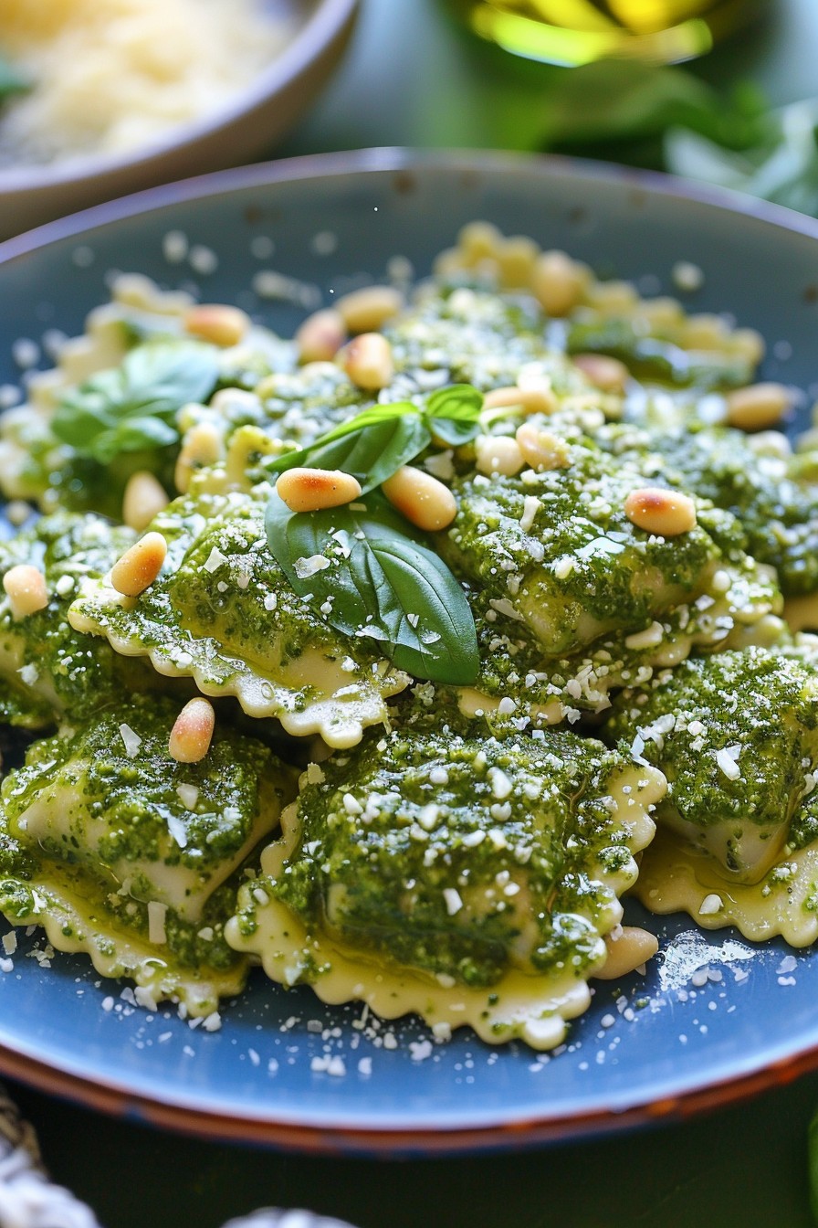 Ravioli And Pesto Sauce Recipe