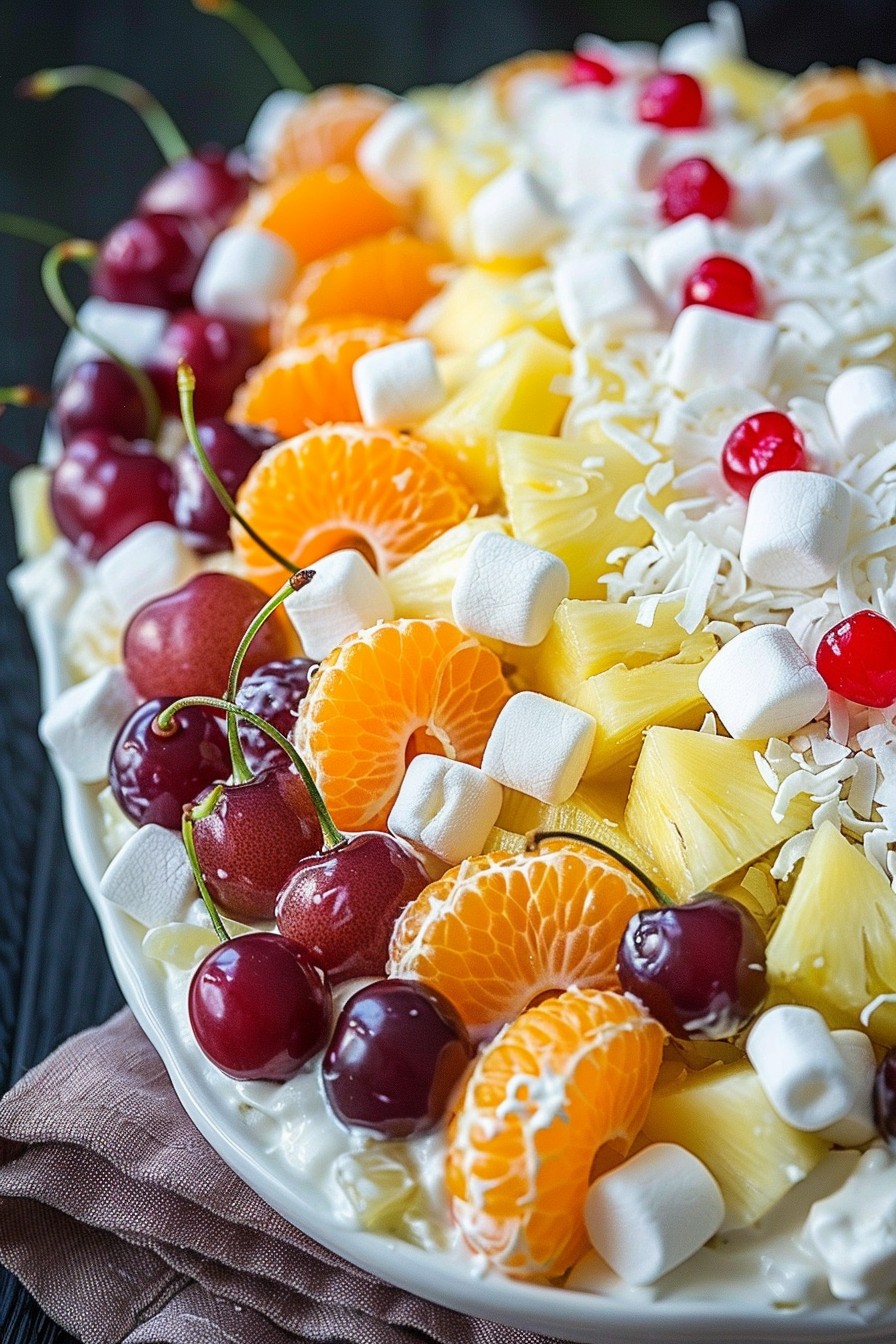 Recipe For Ambrosia Fruit Salad With Sour Cream