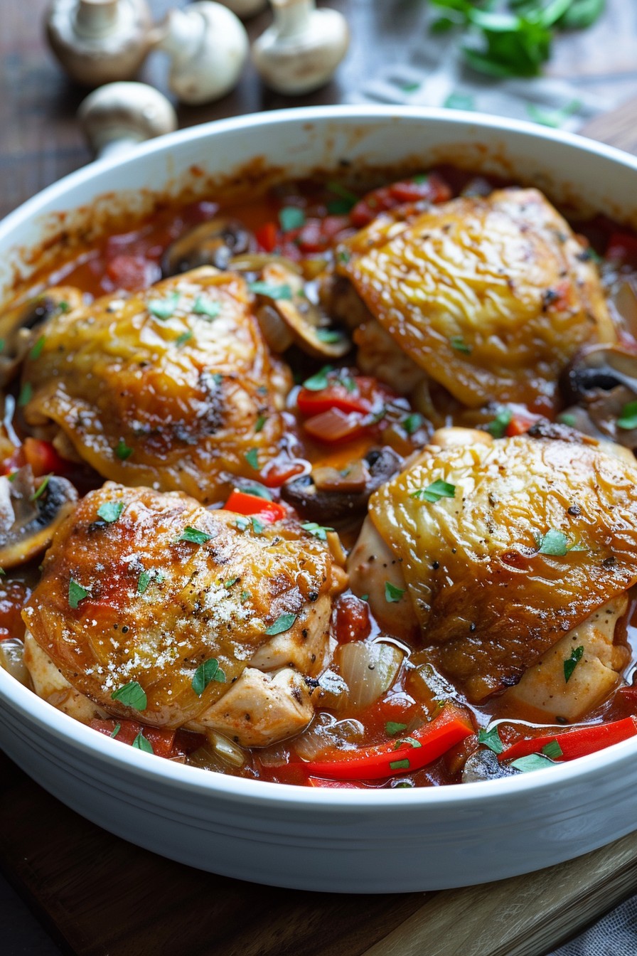 Slow Cook Chicken Cacciatore Recipe