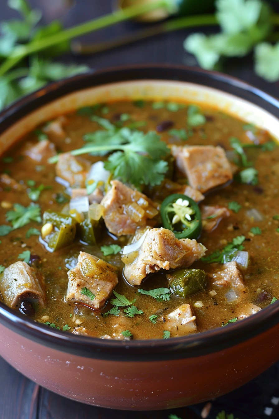 Slow Cooker Chili Verde Pork Recipe