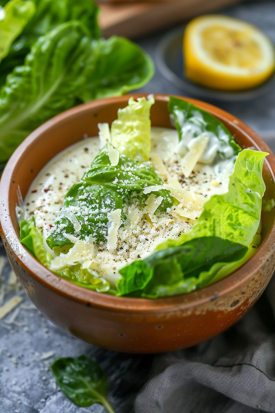 Yogurt Caesar Salad Dressing Recipe